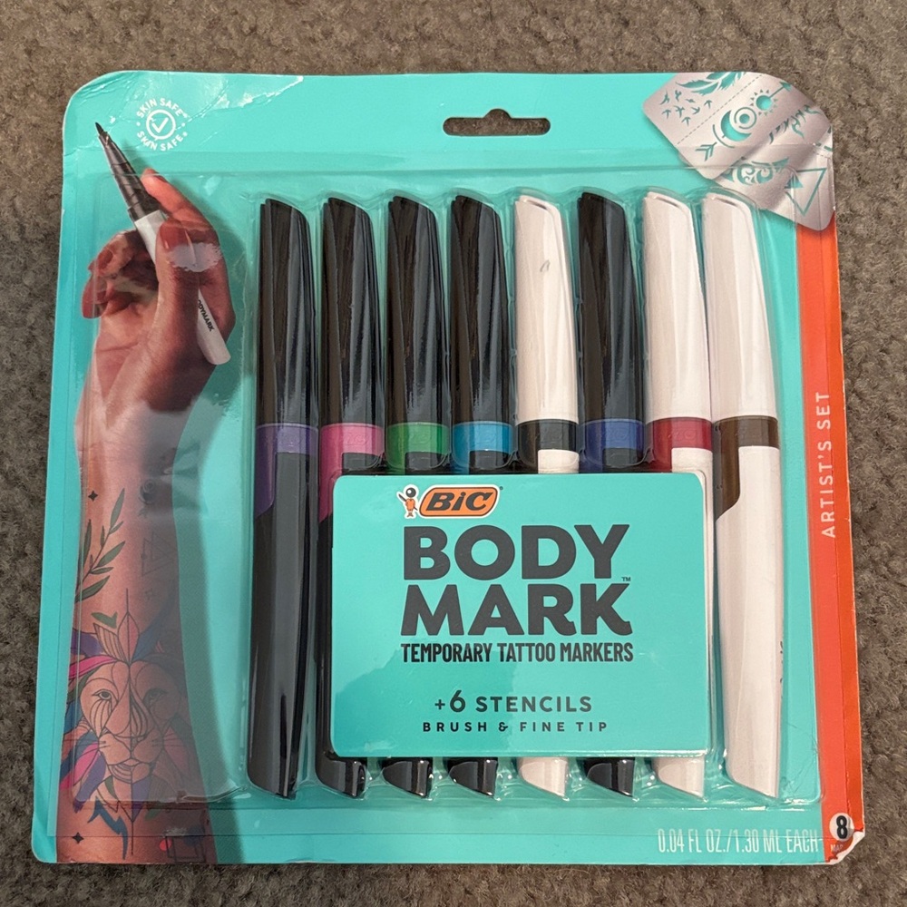BIC BodyMark Halloween Temporary Tattoo Markers Set